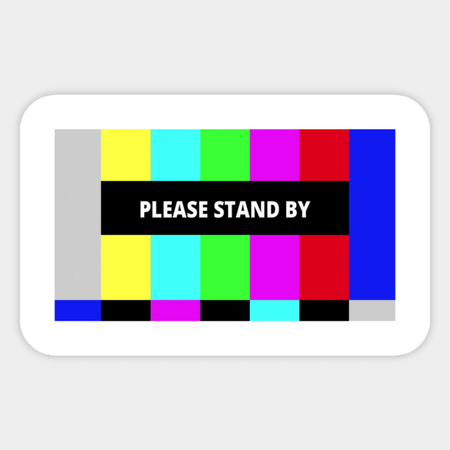 Please Stand By Colour Bars Sticker by HTFS